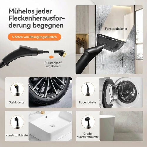 Multifunktions-Dampfreiniger Zubehör mit verschiedenen Aufsätzen